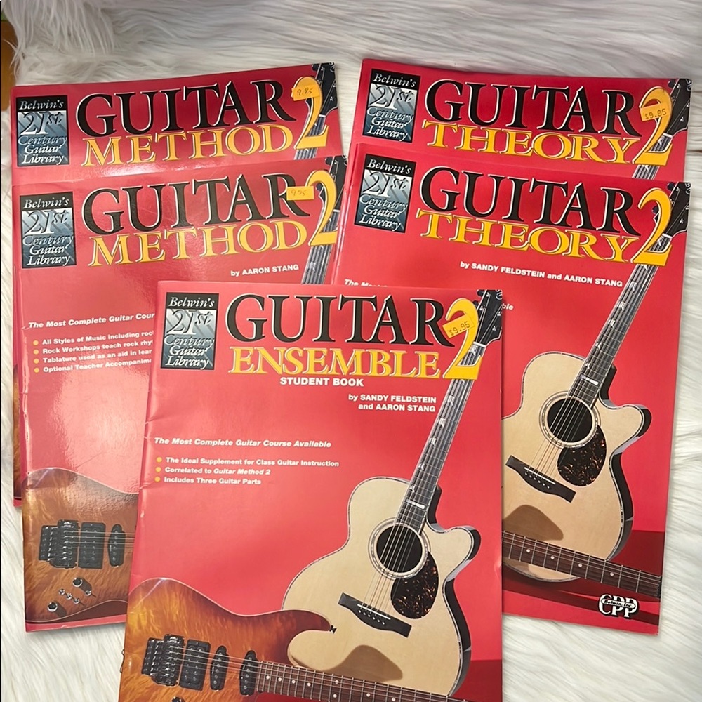 Guitar Ensemble Coffee Table Book Set - Red